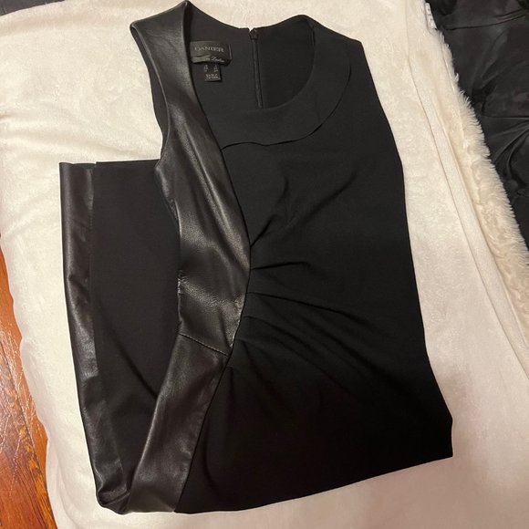 Gorgeous Danier "Betty" fabric and leather dress - Picture 4 of 7